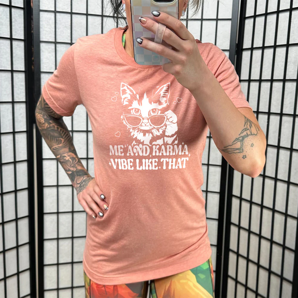 Me and Karma Vibe Like That Shirt Unisex - Image 9