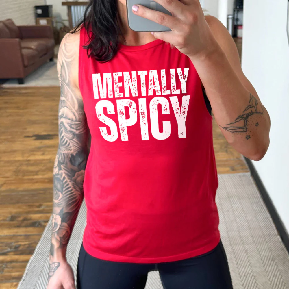 Mentally Spicy Muscle Tank - Image 4