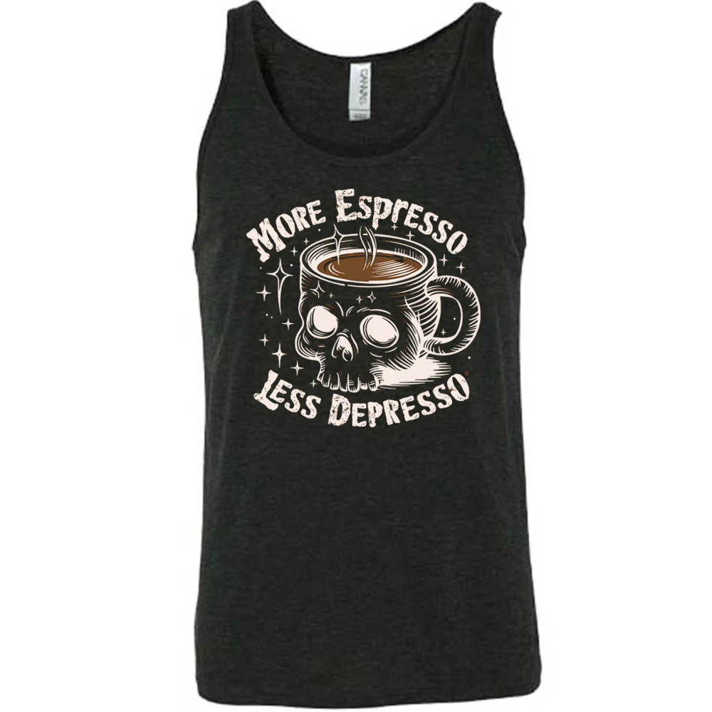 More Espresso Less Depresso Shirt Unisex - Image 2