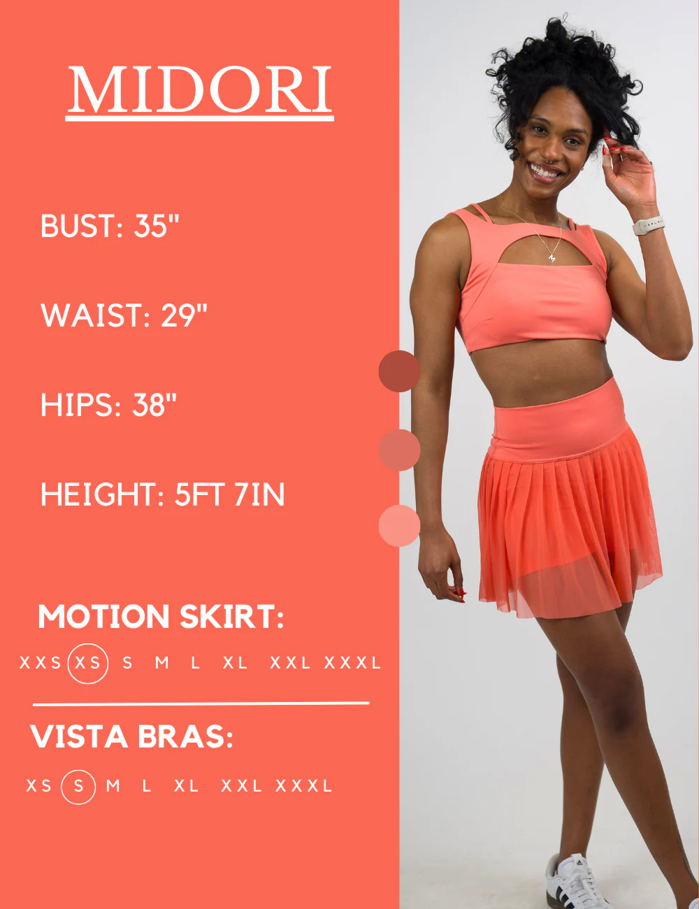Motion Skirt | Coral - Image 5