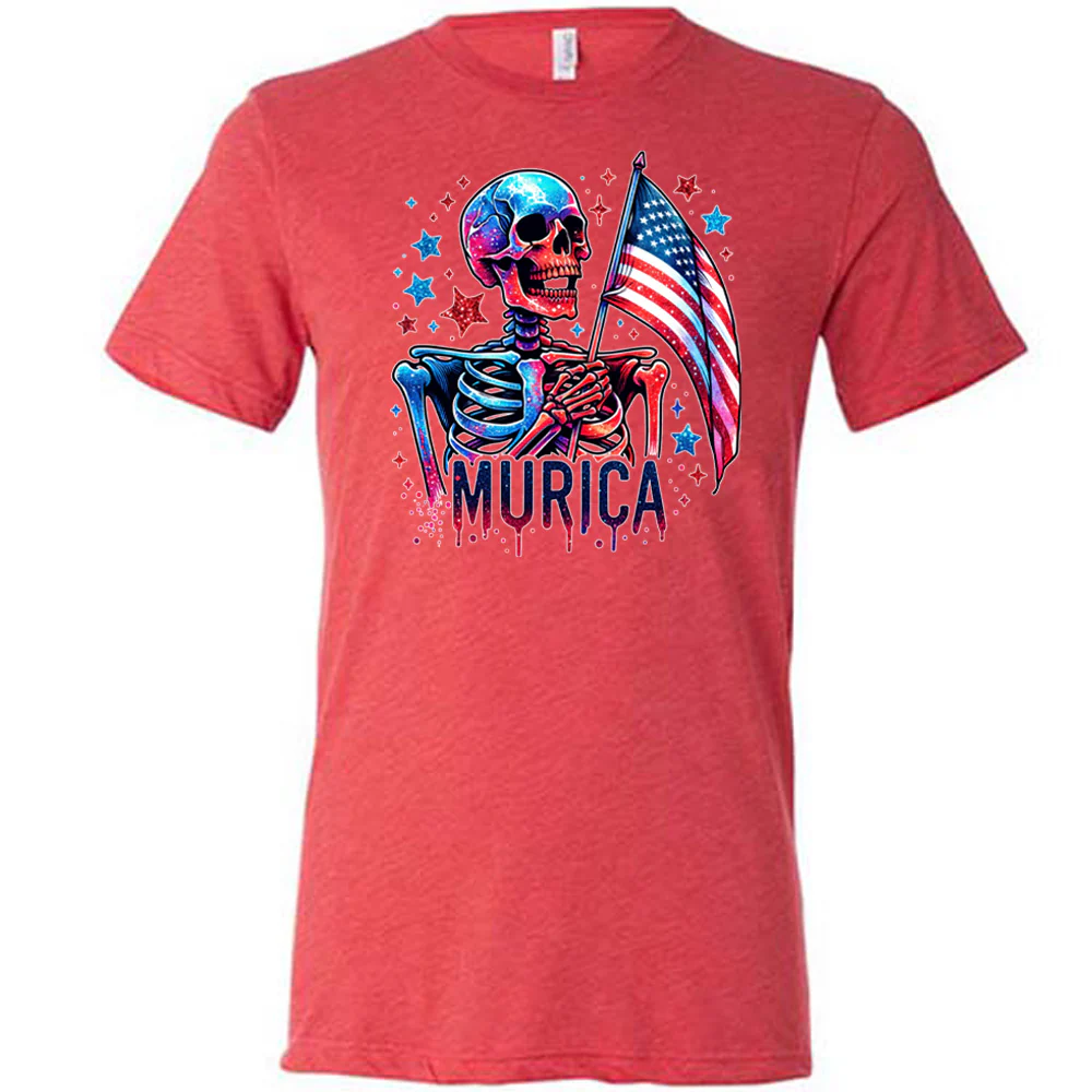 Murica Skeleton Shirt Unisex - Image 4