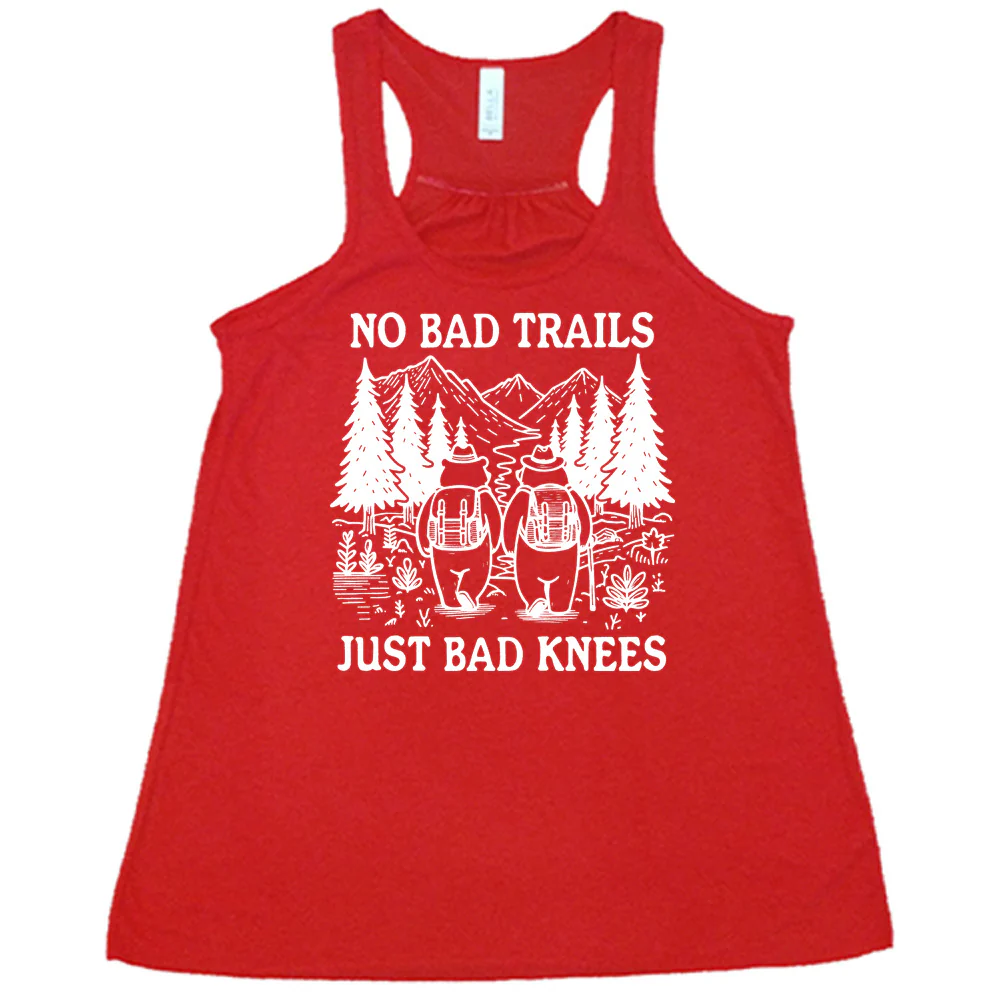 No Bad Trails Just Bad Knees Shirt - Image 5