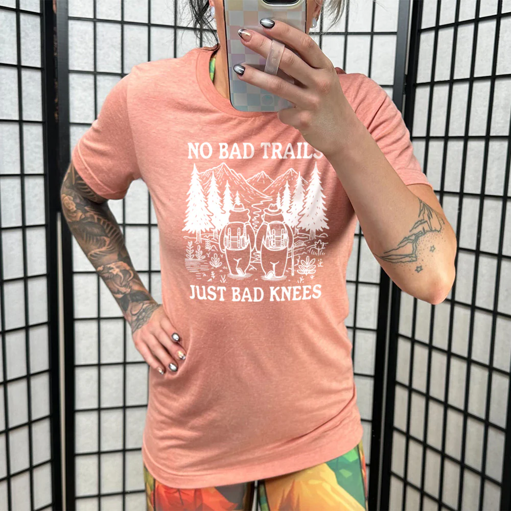 No Bad Trails Just Bad Knees Shirt Unisex - Image 10