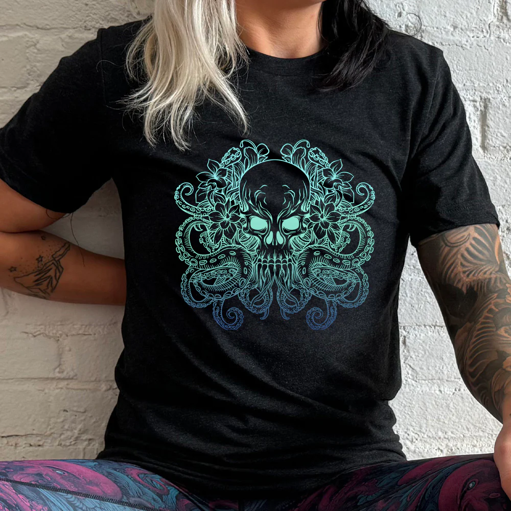 Octopus Skull Shirt Unisex