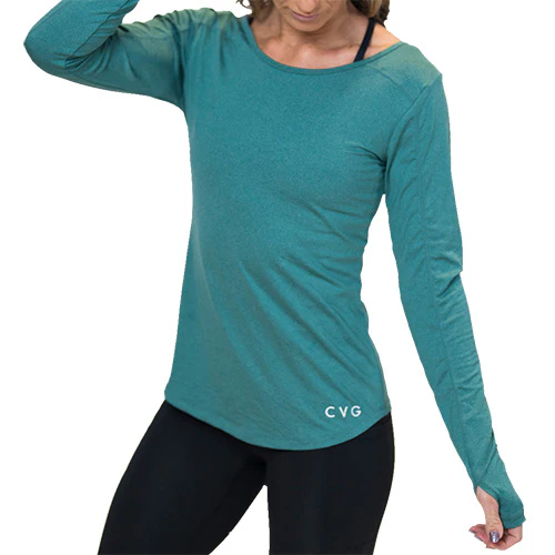 Performance Long Sleeve Shirt | Sea Green - Image 7
