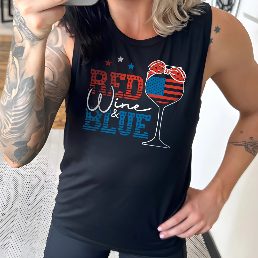 Red Wine & Blue Muscle Tank