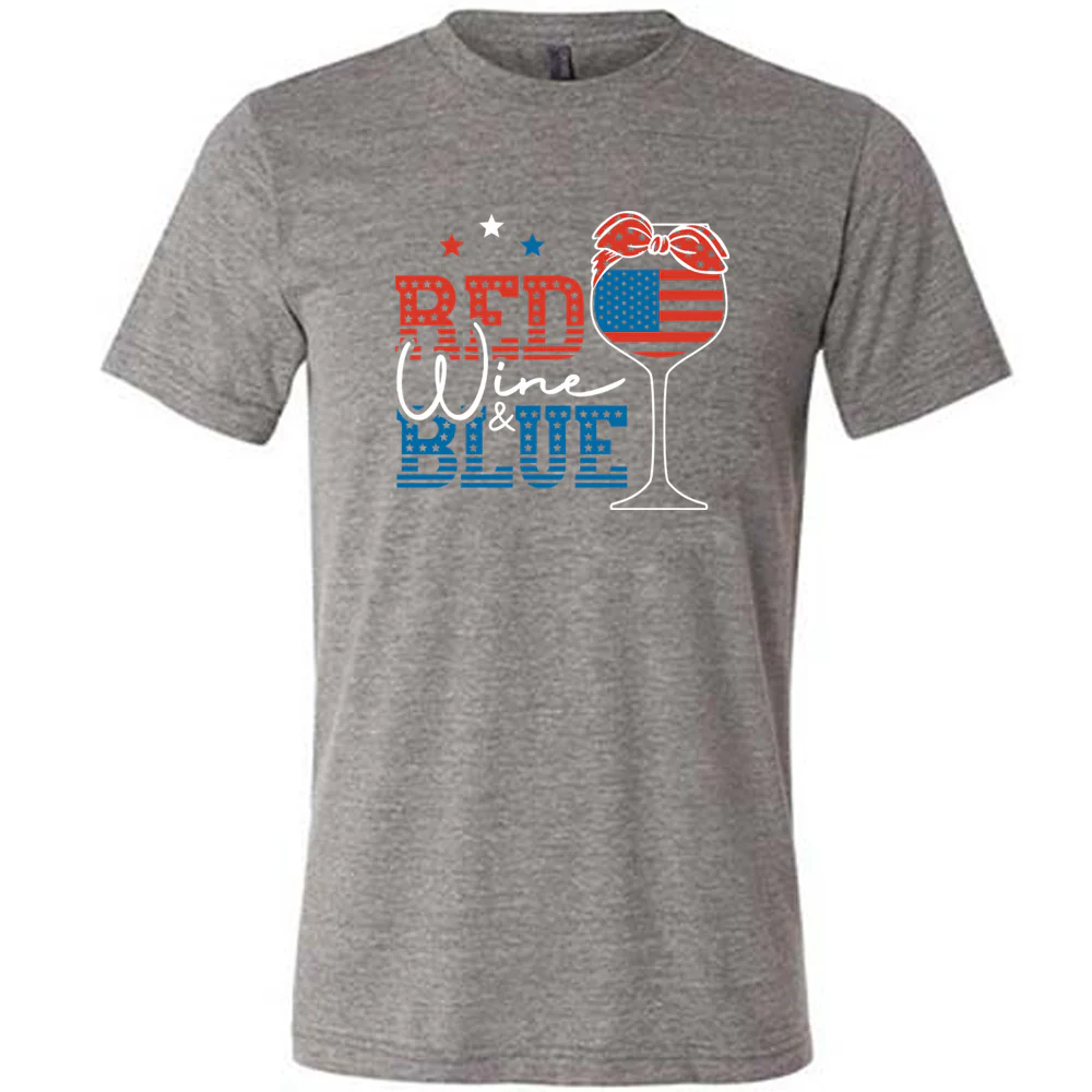 Red Wine & Blue Shirt Unisex - Image 3