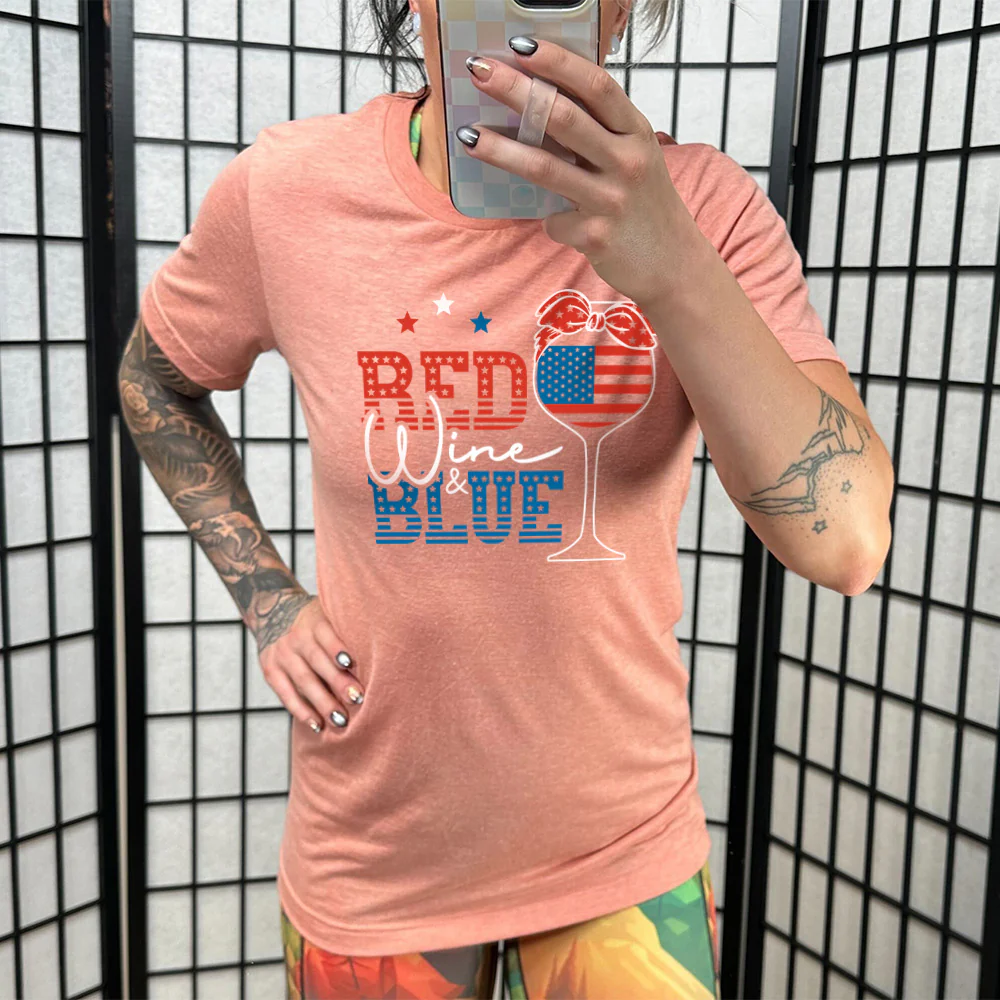 Red Wine & Blue Shirt Unisex - Image 6