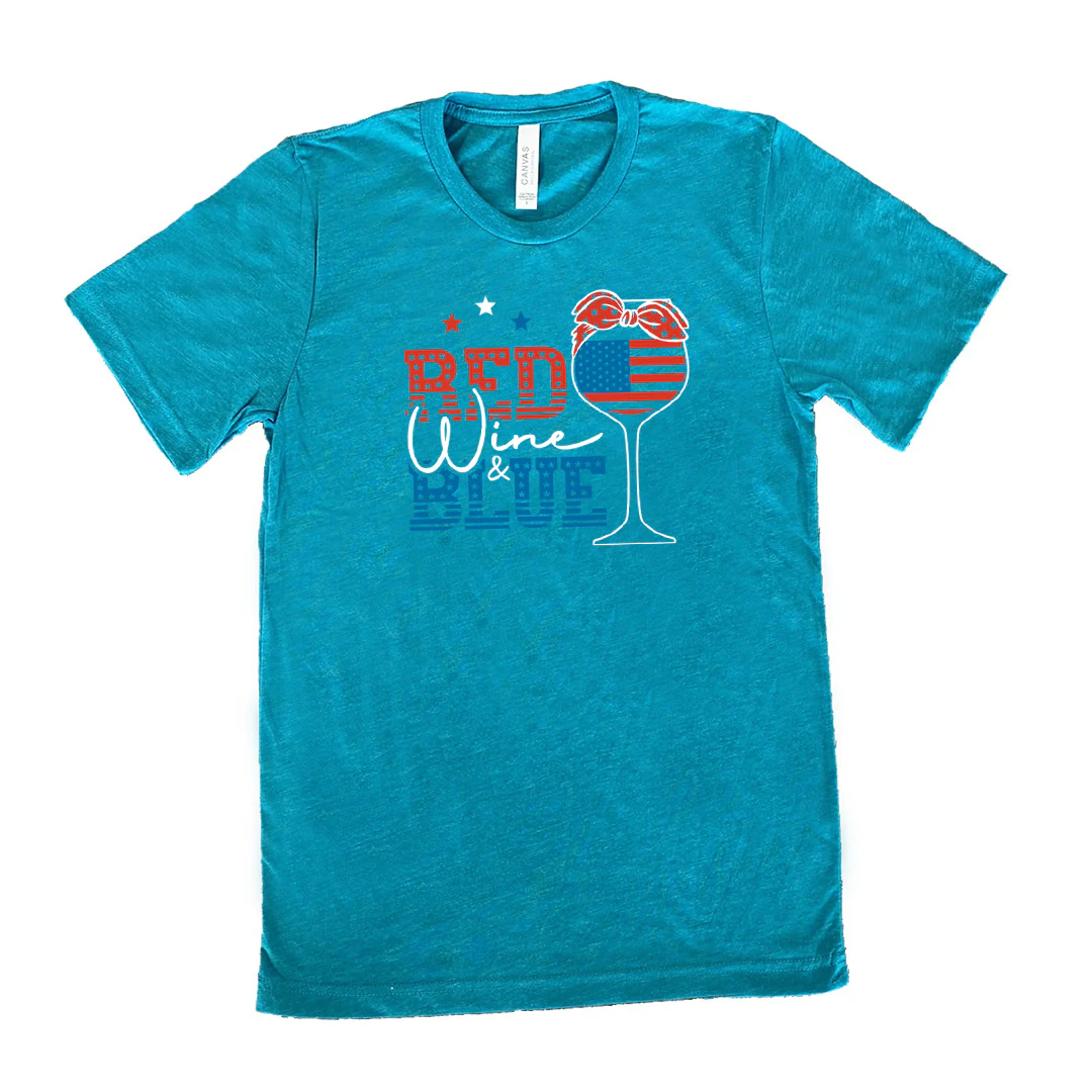 Red Wine & Blue Shirt Unisex - Image 7