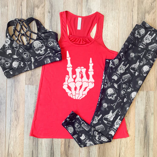 Rocker Skeleton Hand Shirt - Image 8
