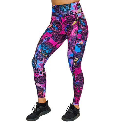 Rose Skull Leggings - Image 11
