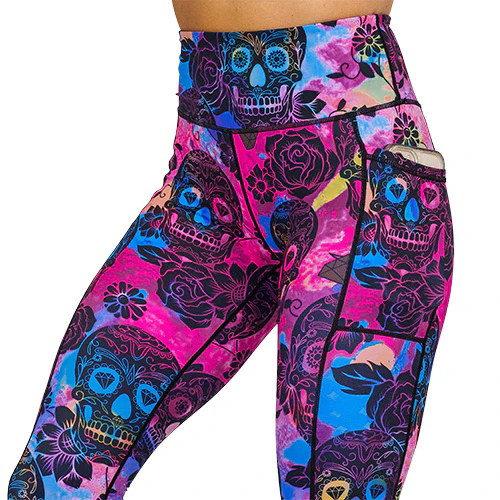 Rose Skull Leggings - Image 12