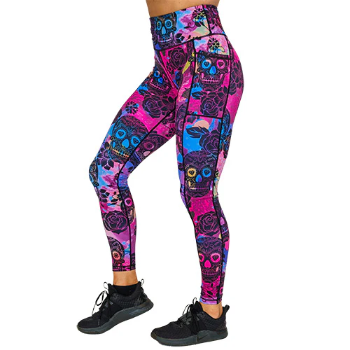 Rose Skull Leggings - Image 13