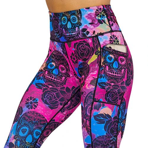 Rose Skull Leggings - Image 3