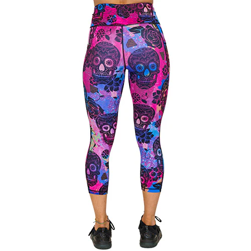 Rose Skull Leggings - Image 4
