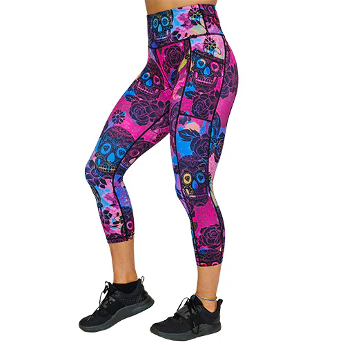 Rose Skull Leggings - Image 6