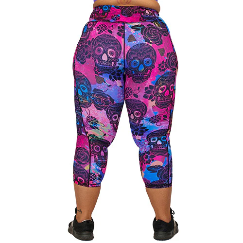 Rose Skull Leggings - Image 7