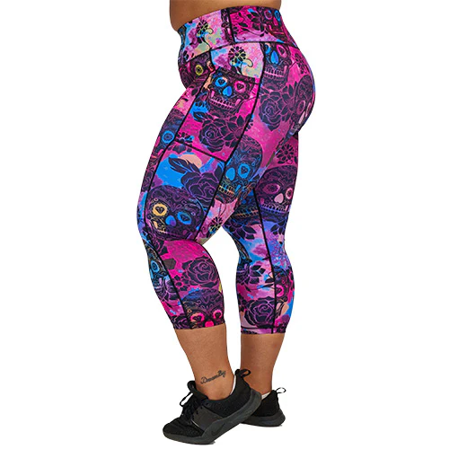 Rose Skull Leggings - Image 9