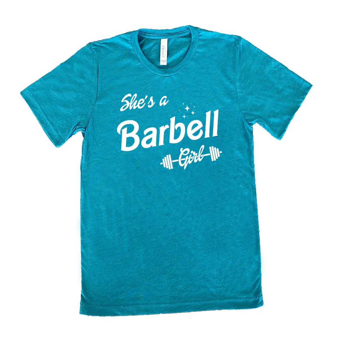 She's A Barbell Girl Shirt Unisex - Image 10