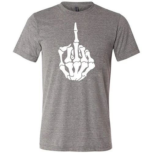 Skeleton Middle Finger Shirt Unisex - Image 8