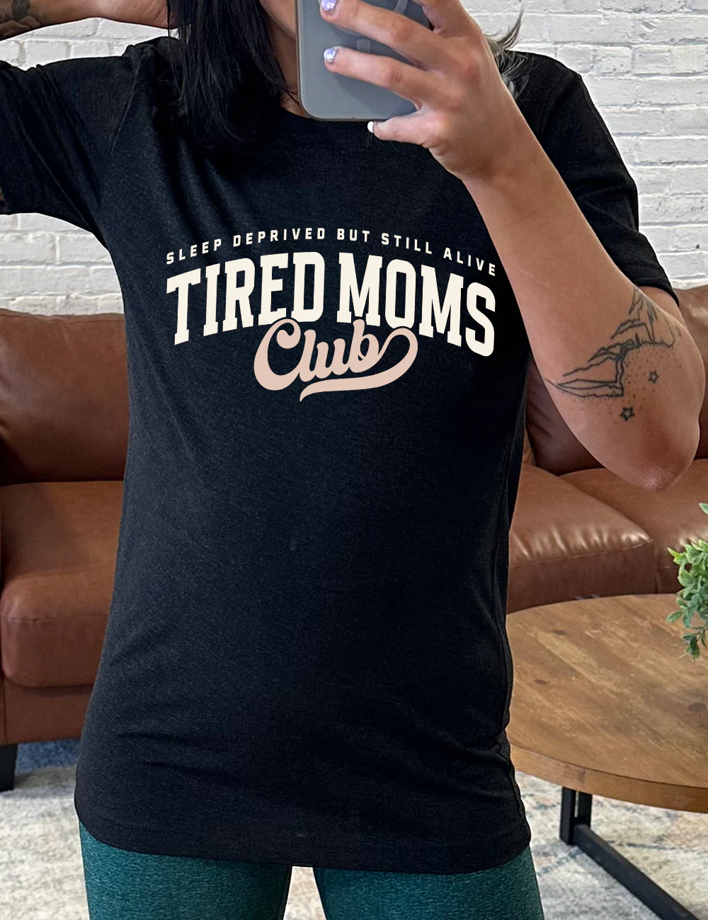 Sleep Deprived But Still Alive Tired Moms Club Shirt Unisex