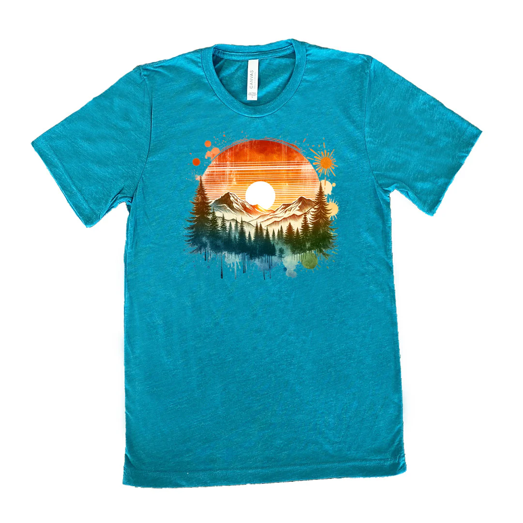 Sunset Landscape Shirt Unisex - Image 11