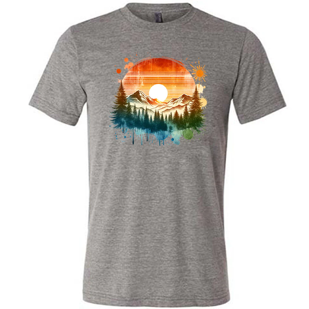 Sunset Landscape Shirt Unisex - Image 3