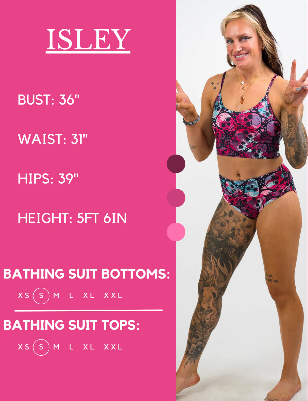 Swimsuit Bottom | Vibrant Skulls Coastline - Image 4