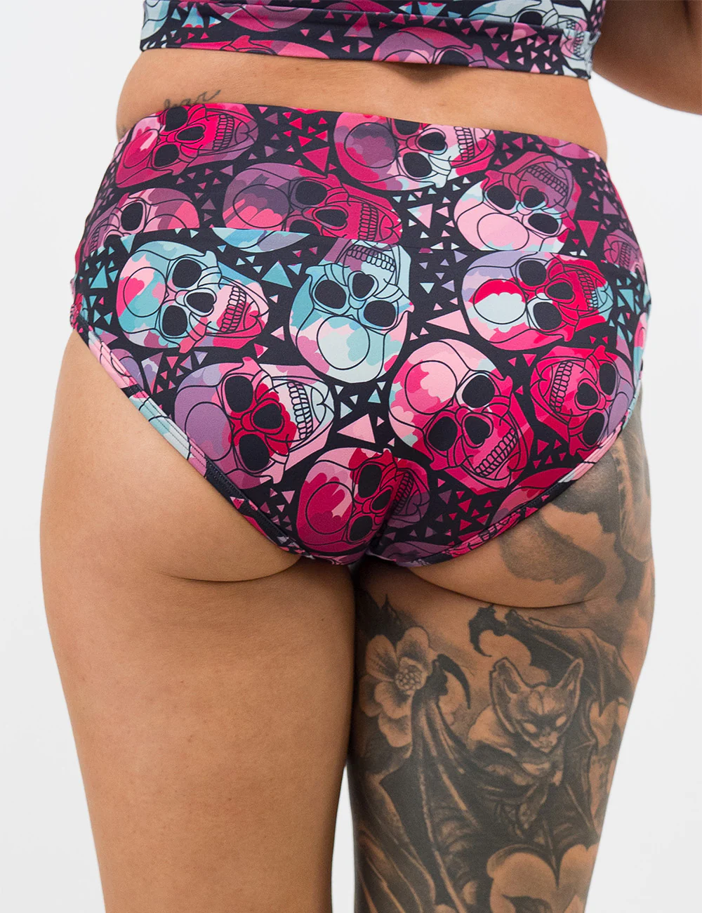 Swimsuit Bottom | Vibrant Skulls Coastline - Image 5