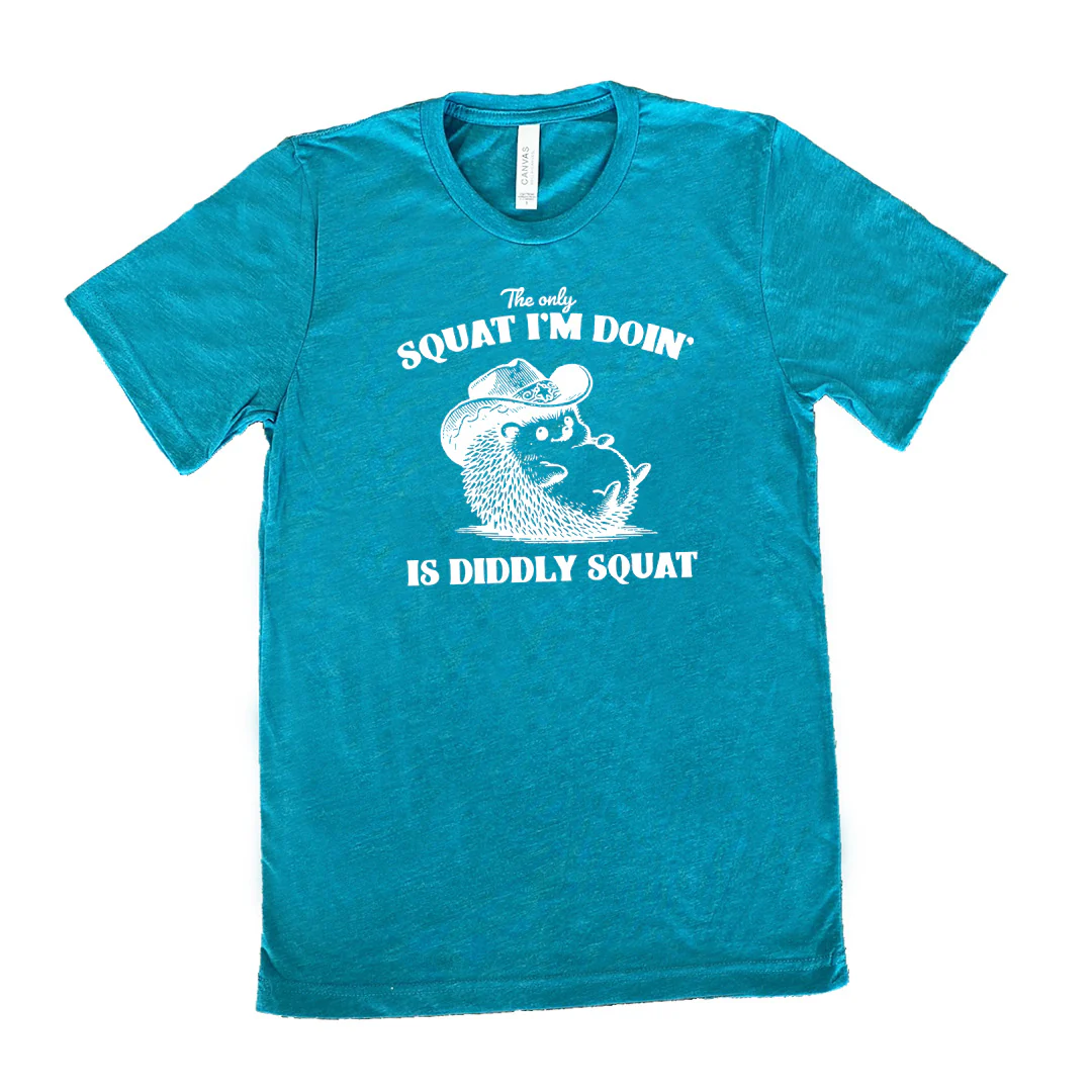 The Only Squat I'm Doing Is Diddly Squat Shirt Unisex - Image 11