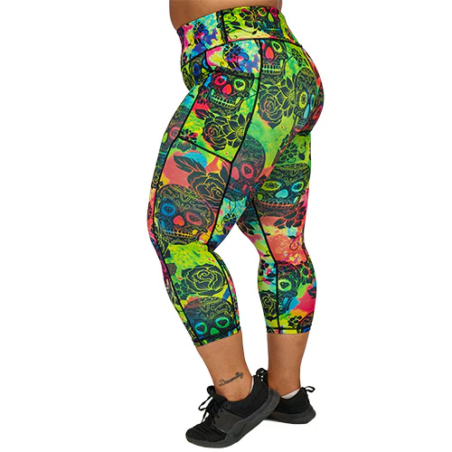 Tie Dye Skull Leggings - Image 10