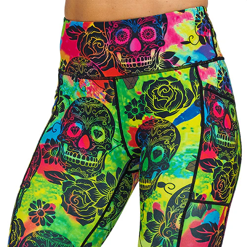Tie Dye Skull Leggings - Image 15
