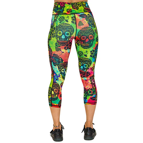 Tie Dye Skull Leggings - Image 4