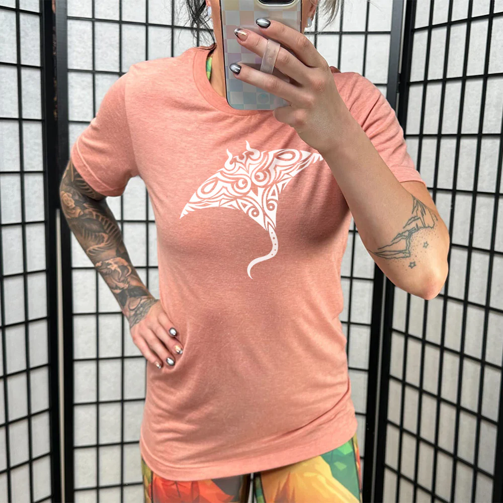 Tribal Manta Ray Shirt Unisex - Image 11