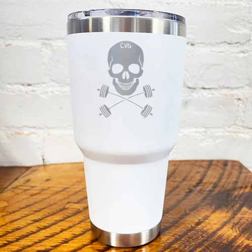Tumbler | Skull & Barbell Crossbones - Image 4