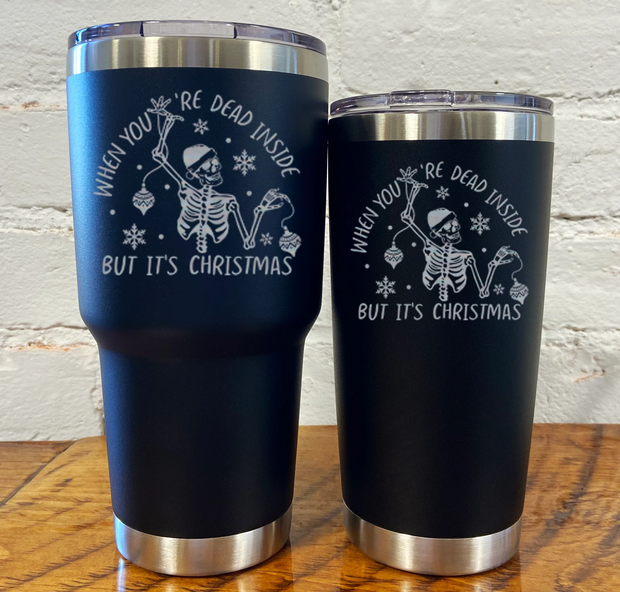 Tumbler | When You're Dead Inside But It's Christmas