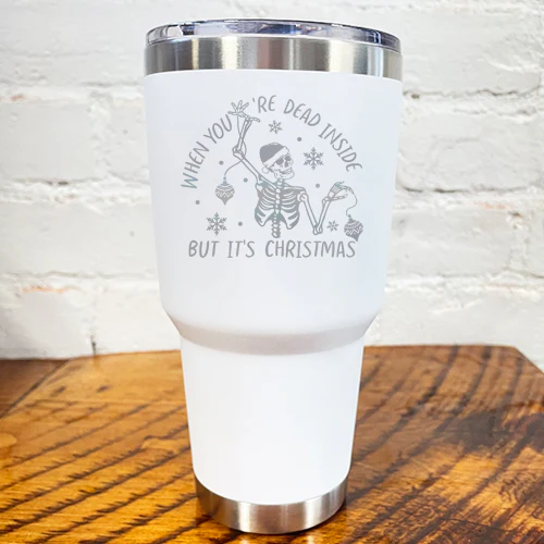 Tumbler | When You're Dead Inside But It's Christmas - Image 2