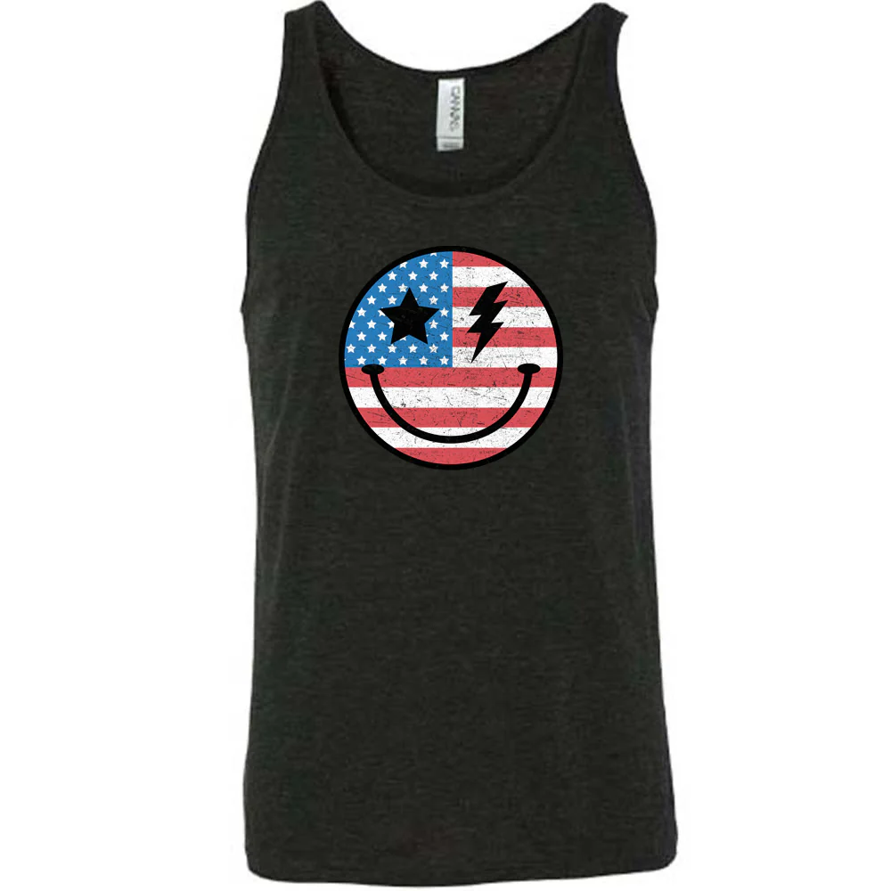 USA Smiley Face Shirt Unisex - Image 2