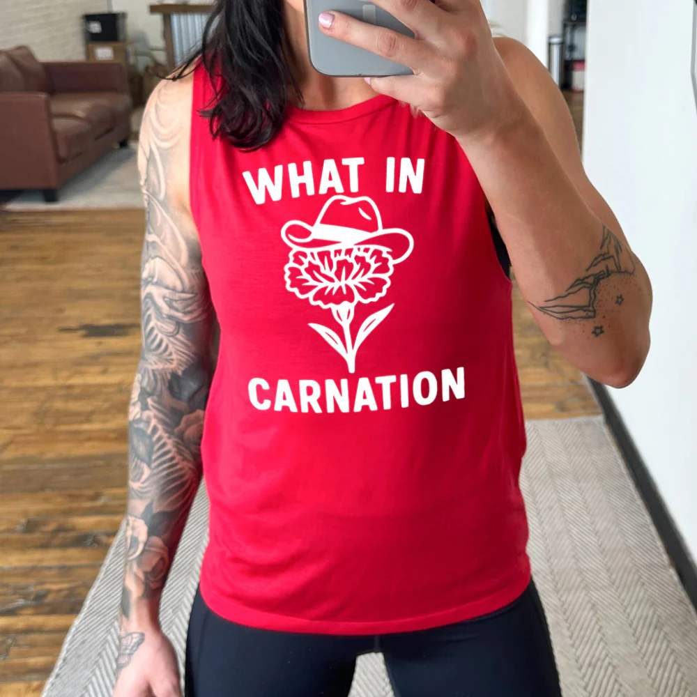 What In Carnation Muscle Tank - Image 3