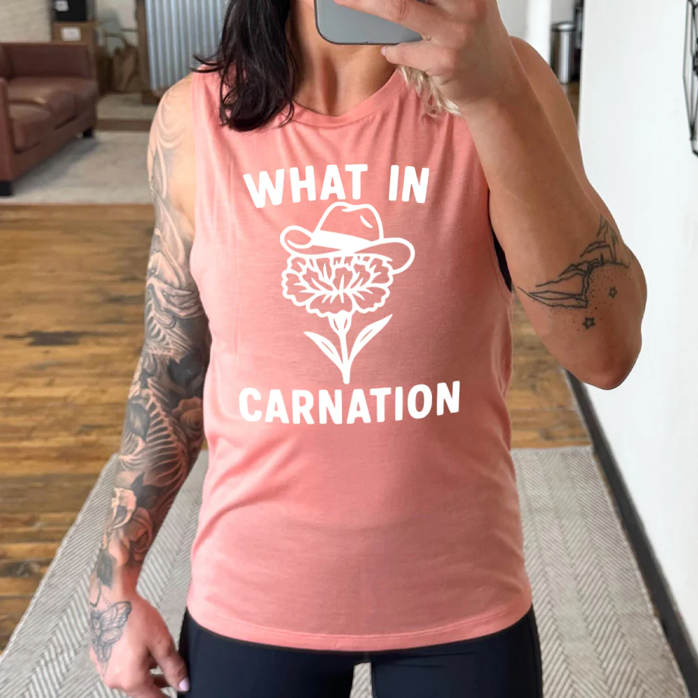What In Carnation Muscle Tank - Image 4