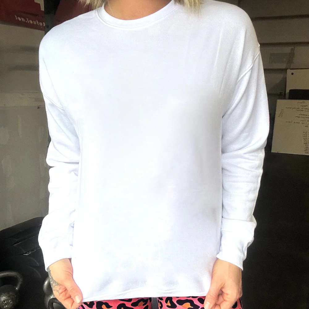 White Basic Crew Neck